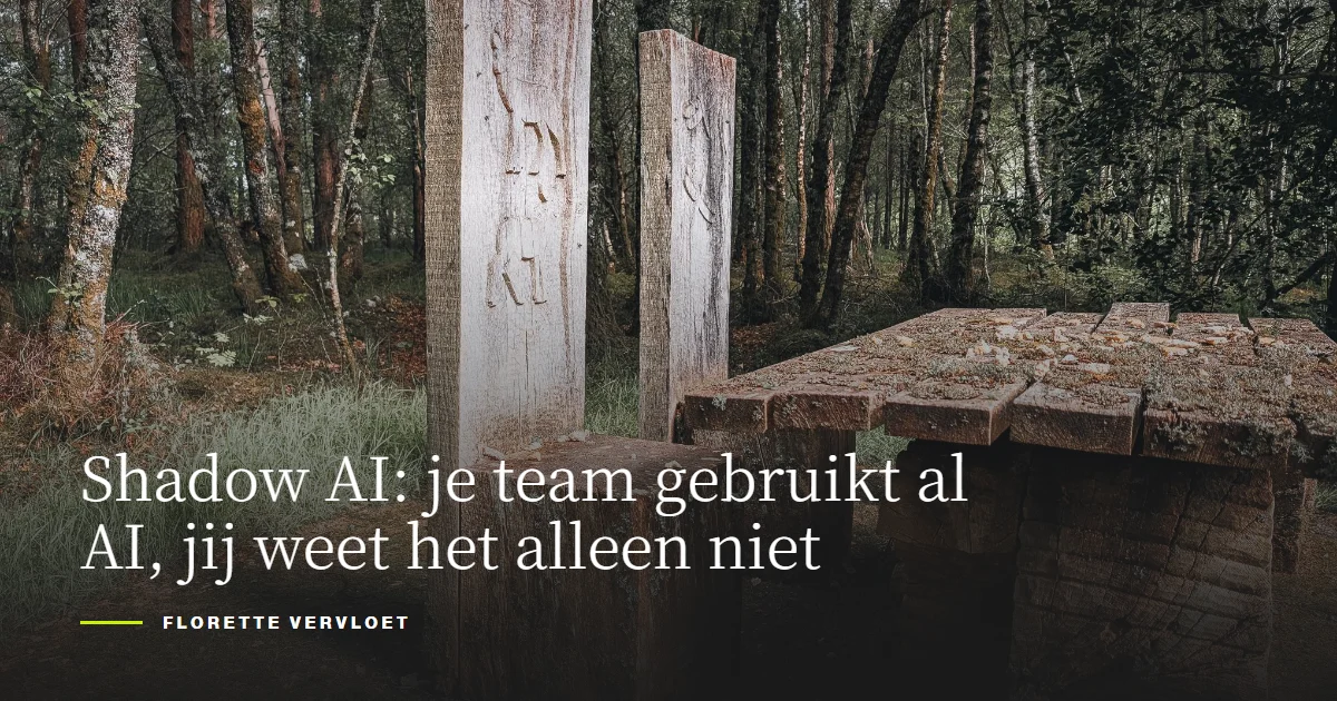 Shadow AI: je team gebruikt al AI, jij weet het alleen niet