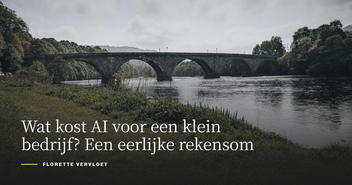 Wat kost AI voor een klein bedrijf? Een eerlijke rekensom