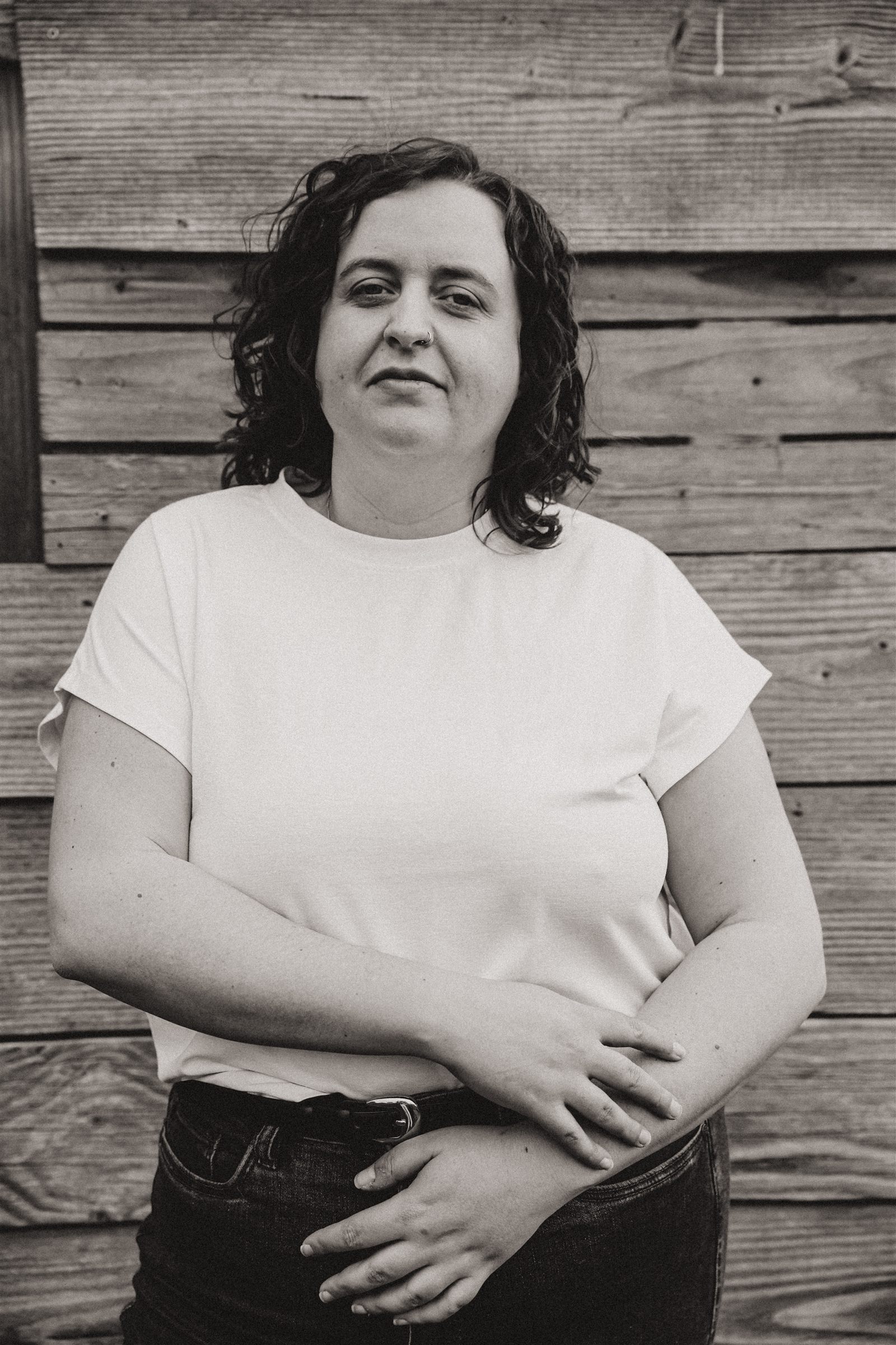 Florette Vervloet, portret in zwart-wit