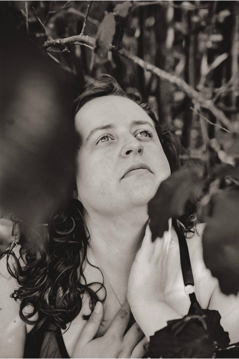 Florette Vervloet, portret in zwart-wit